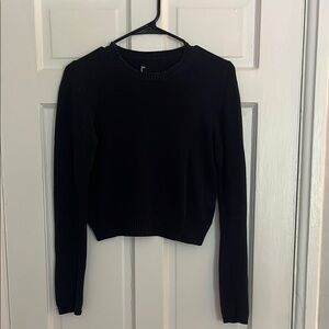 Ann Taylor Navy Cropped Sweater